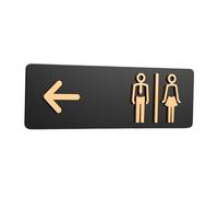 Zanthicia Toilet Sign Display Decorative WC Sign Beautiful Shopping Malls Offices Enhancing User Experience Elegant DesignThis Restroom Features Sl nd Modern, Type C