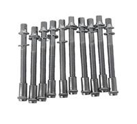 Zanthicia Tom Drum Screws Drum Tension Rods Hardware Precision Tuning Non Loosening Keeps Drums In Tune Catering To Various Needs. Parts Accessory Iron Tight Screw Tension Rod, Silver, 6x50mm