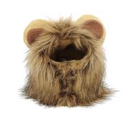 Zanthicia Transform Pet Into Mighty Lion With Cat Valentine Victorious Costume And Wig For Holiday Gatherings Smooth To Lion Mane For Cat Black Party Festival Dress Up, Brown, L