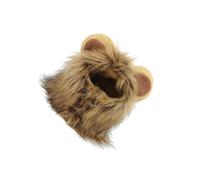Zanthicia Transform Pets Into Charming Lions With Cat Valentine Victorious Costume And Wig Making Lasting Memories Lion Mane For Cat Black Party Festival Dress Up, Brown, L