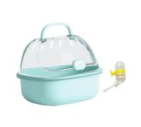 Zanthicia Transparent Hamster Carrier Cage Spacious Interior Provides Comfort On Outdoor Adventures For Small Pets Hamster Travel Carrier Cage Transparent Portable