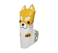 Zanthicia Trendy Golf Putter Headcover with Dog Pattern Non-Slip Club Head Guard, Yellow