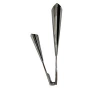 Zanthicia Two Tone Percussion Instrument Compact Agogo Bell Offering Delightful Sounds Musical Play And Learning Two Tone Percussion Instrument Cowbell, Silver, 30.8x12x8.5CM