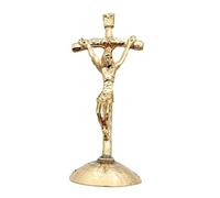 Zanthicia Unique Catholic Cross Crucifix Vintage Metal Standing Cross With Jesus On For Meaningful Decor Shelf Decoration Catholic Crucifix Wall Figurines