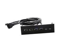 Zanthicia USB Front Panel Hub Enhances Computer Connectivity 25 Inch Optical Drive USB Solutions And Data Files Between Devices And Computer At Blazing Fast Speed, 4 Ports USB3.0 2.0, 163x105x53mm