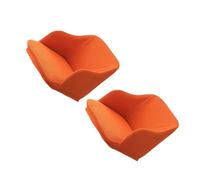 Zanthicia Versatile Armchair Cover for Various Settings Easy and Stylish Full Curved Stretchy Chair Cover Armchair Covers, Orange