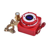 Zanthicia Voltage Display Equipped Remote Battery Disconnect Switch Made With Pure Copper Stability And Low Power Consumption For Vehicles Trailers Trucks Including Cars, Red