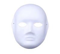 Zanthicia White Mask DIY Plain Full Face Painting Masks Paint Tool Opera Masquerade Children Classroom Teaching Student Girls