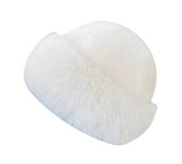 Zanthicia Winter Hat Fisherman Hat Bucket Ensuring Comfort In Cold Weather For Outdoor Activities And Daily Winter Faux Fur Women Cossack Russian, White
