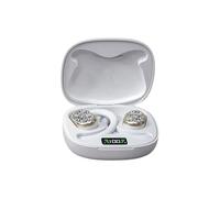 Zanthicia Wireless Earbuds For Comfortable Listening Experience Allowing For Easy And Comfortable Listening. Body Is Wrapped, white and silver