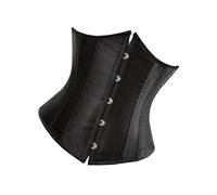 Zanthicia Women s Lace-Up Slimming Waist Trainer Underbust Corset Shapewear Sleek and Hourglass Figure, black, L
