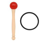 Zanthicia Wood Crystal Bowl Knocking Stick Percussion Music Bowls Mallet Beater Hitting Sticks Sound for Yoga Christmas Gift, Red