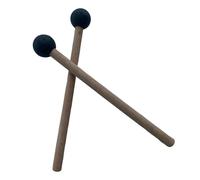 Zanthicia Wood Mallets Percussion Sticks For Bell Xylophone Rubber Mallet Percussion Instrument Kit Parts Suitable For All Rubber Mallet Xylophone Bell Mallets, Black, 18.5x2.5cm