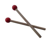 Zanthicia Wood Mallets Percussion Sticks For Bell Xylophone Rubber Mallet Percussion Instrument Kit Parts Suitable For All Rubber Mallet Xylophone Bell Mallets, Red, 18.5x2.5cm