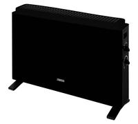 Zanussi 2000W/2KW Electric Convector Heater, Freestanding Radiator in Black with 3 Adjustable Heat Settings, Dial Controls, Integrated Handle,