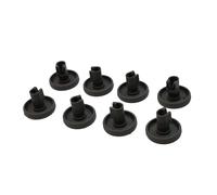 Zanussi Dishwasher Loading Rack Lower Basket Wheel (8 Pieces - Dark Grey)