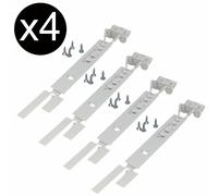 ZANUSSI FRIDGE FREEZER INTEGRATED SLIDING DOOR HINGE MOUNTING BRACKET KIT x 4