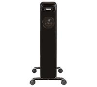 Zanussi 2300W Oil Filled Radiator 11 Fin Portable Electric Heater & Remote Control, Black, Display & 24 Hour Timer, Adjustable Thermostat, 3 Heat