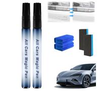 ZANWANXIN All Cars the Magic Pen, All Cars Magic Pen, Car Paint Scratch Repair, Car Scratch Remover, Quick Fix For Scratches And Paint Damage (2PCS)