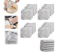 ZANWANXIN Metallic Fiber Cleaning Cloth, Multipurpose Wire Dishwashing Rags, Metal Cloth for Cleaning Pots and Pans, Wet and Dry (20Pcs)