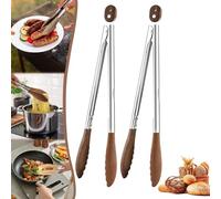 ZANWANXIN Wooden Cooking Tongs, Wooden Tongs, Wooden Tongs for Cooking, Wooden Salad Tongs, Wood Tongs for Cooking, Bamboo Tongs for Cooking, Wooden Kitchen Tongs (Large 2PCS)