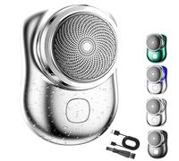 ZANWNAXIN Lureza Shaver,Mini Shave Portable Electric Shavers,Lureza Mini Shaver,Upgraded Pocket Size Portable Electric Shavers for Men (Silver, First Generation - Without Digital Display)