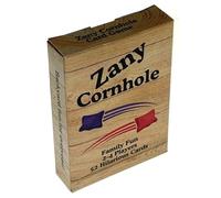 Zany Cornhole Card Deck - 52 Cards Add Challenges & Twists to Cornhole Boards - Universal Cornhole Accessory for Backyard Tailgate Parties