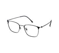 ZanyLen Blue Light Blocking Glasses，Computer/Gaming/TV/Phones Glasses for Men/Women，Lightweight Titanium Frame, Black, Adult