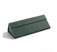 ZanyLen Foldable Glasses Case Folds to Carry Leather and Closes with Magnets, 01-green, One size