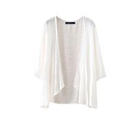 ZANZEA Women Chiffon Kimono Cardigan Beach Cover Up Beachwear Blouse Wrap | Open Front Capes Sheer Shrug Top,Swim Blouse Wrap Shrugs ,Ladies Beach Cover Ups,Light Summer Coverups,Casual Cardigan