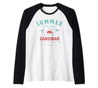 Zanzibar Chill Summer Raglan Baseball Tee