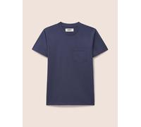 Zanzibar Round Neck Short Sleeved Cotton T-Shirt with Chest Pocket Gandys Blue M