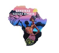 Zanzibar Tanzania Fridge Magnet Souvenir Gift Home Kitchen Decoration Magnetic Sticker Collection