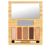 ZAO - Spicy Chic palette - refillable with mirror with 5 eyeshadow + brush with double cat tongue and beveled brush