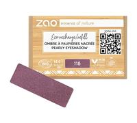 Zao Eyes Eyeshadow-PrimerPearly Eyeshadow Refill 118 Plum