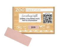 Zao Eyes Eyeshadow-PrimerRefill Rectangular Eyeshadow Matt 208 Pink Nude