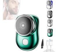 Zao Mini Electric Shaver 2023, Portable Storm Shaver for Men, Wet & Dry (Green)