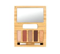 ZAO - Spicy Chic palette - refillable with mirror with 5 eyeshadow + brush with double cat tongue and beveled brush