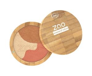 Zao Teint Rouge-Highlighter3in1 Bamboo Sublime Mosaic 351 Gold Medium