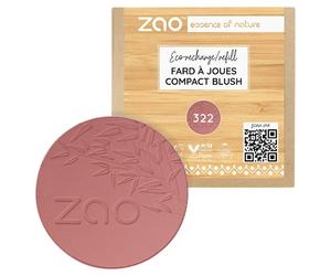 Zao Teint Rouge-HighlighterRefill Compact Blush No. 322 Brown Pink