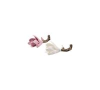 zaoalife 2pcs Creative Handmade Ceramic Magnolia Flower Incense Holder,Incense Stick Holder Ceramic Incense Burner Flower Incense Burner Stick Holder