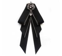 zaoalife Men's Pre-Tied Bow Ties, Classic Adjustable Bowtie for Wedding Parties, Crystal Ribbon Bow Tie Brooch, Vintage Neckties Suit Shirt Collar Flowers, Neck Tie bowknot Bow Tie brooch for shirts
