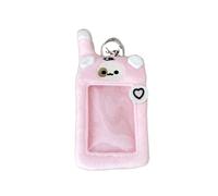 zaoalife Plush Keychain Photocard Holder Puppy Design 3inch Card Holder Plush Card Cover Cute Plush Photocard Holder with Keychain