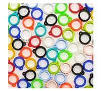 ZAOIIZ 24Pcs 12Colors Anti-Lost Silicone Rubber Rings Band Holder Multipurpose Adjustable Cases Necklace Lanyard Replacement Pendant Carrying Kit for Pens Diameter 13mm (24 Pcs 12 Colors 13mm/0.5inch)