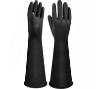 ZaoKing 20" Heavy Duty Rubber Gloves,Latex Chemical Resistant Long Gauntlets Gloves Cleaning Drain PPE Glove Reusable Waterproof Industrial Work Resist Strong Acid, Alkali and Oil