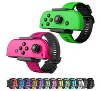 ZAONOOL Verbesserte Silikon Armbänder für Just Dance 2024 2023 2022 2021 2020 Switch, verstellbare elastische Tanzbänder für Switch & Switch OLED-Controllern, 2er-Pack für Erwachsene und Kinder