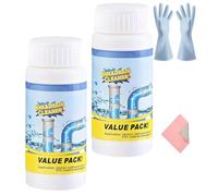 Zaos Drain Cleaner, Dense Foam Bio Blast Sink and Drain Cleaner, Multi Functional Powerful Zaos Allfound Drains Cleaners, for Kitchen Bathroom Toilet Shower Cleansing(2pcs)