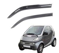 ZaozPeng Car Wind Deflectors for Smart Fortwo 1998-2014, Front Rear Side Door Windows Rain Guards Window Visor Side Visors Window Deflectors