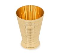 Zap Impex Brass Cup 350ml | Brass Drinkware | Heavy Lassi Glass | Large Cup for Water, Milk, Juice, Soft Drinks | Multipurpose Drinking Glass (1)