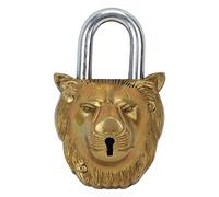 Zap Impex ® Handmade Artistic Brass Lock with a Lion Face